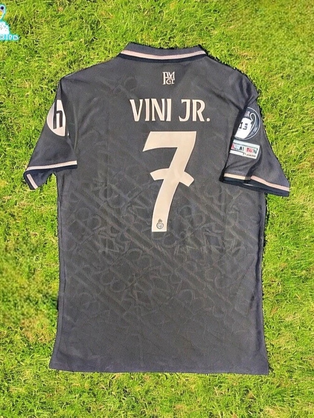 adidas Real Madrid 2024/25 Third Jersey Vini Jr. #7 Black